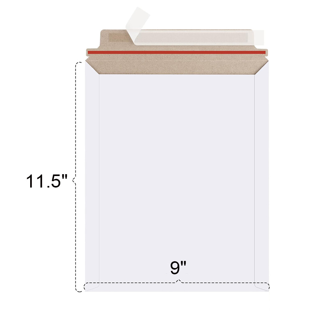 100-1000 300gsm Flat Photo Mailers Document Envelopes Cardboard Self Seal Mailer