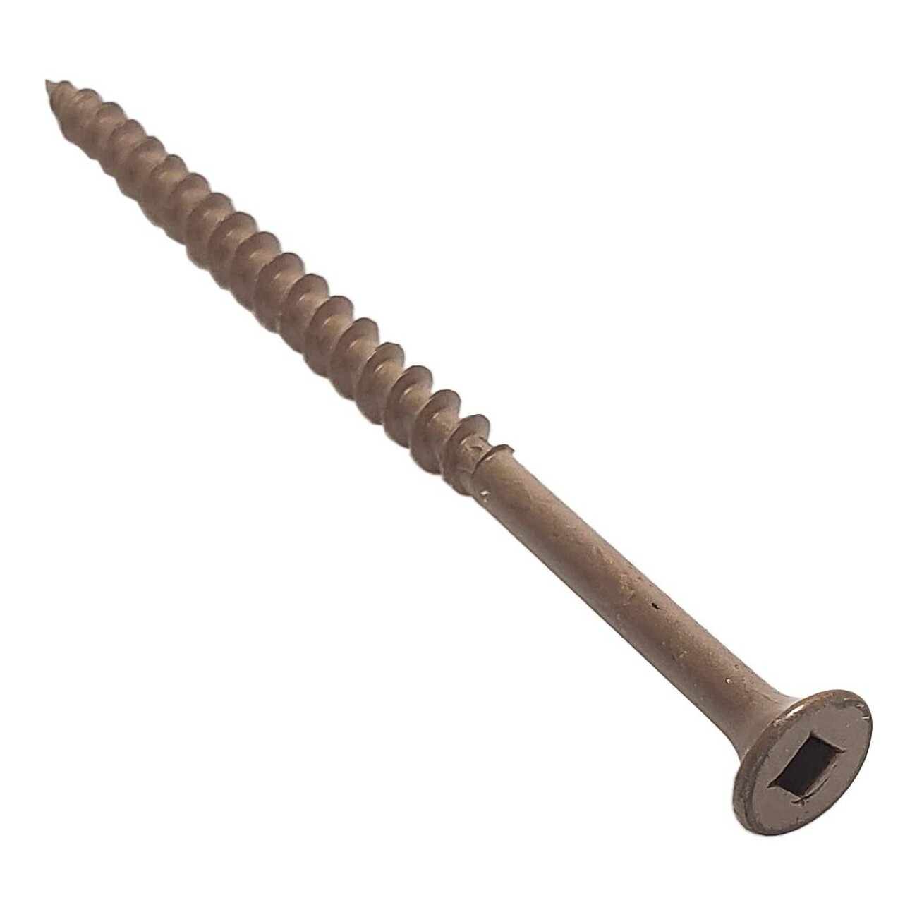 #10 x 3 1/2″ Deck Screws | Square Drive | Bugle Head | Brown Ruspert | 250pcsBOX