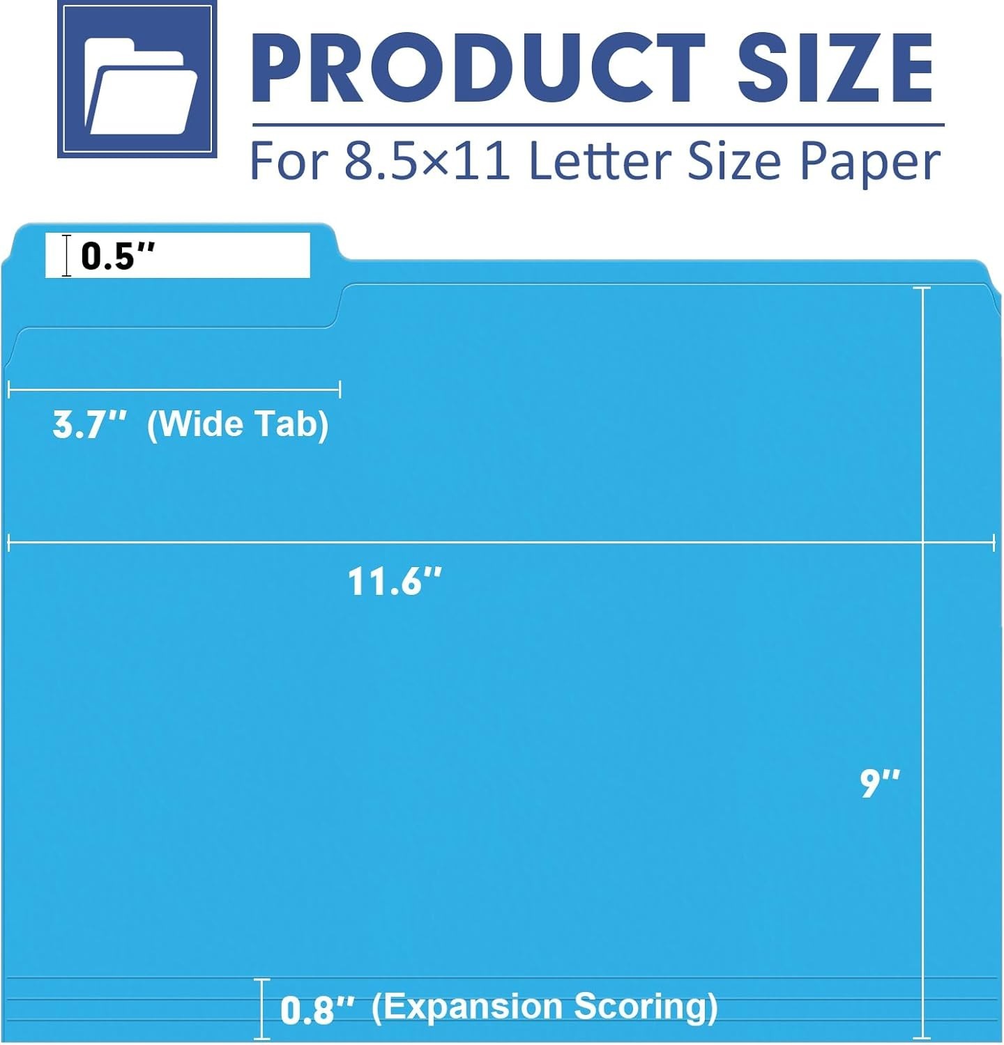 Stylish Assorted 120 File Folders with 1/3 Cut Tabs for Organized Workspaces
