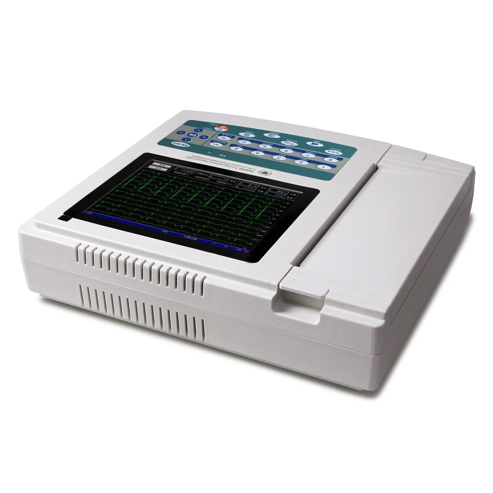 ECG1200G Touch Screen 12 Channel 12 Leads ECG Machine Electrocardiograph Monitor