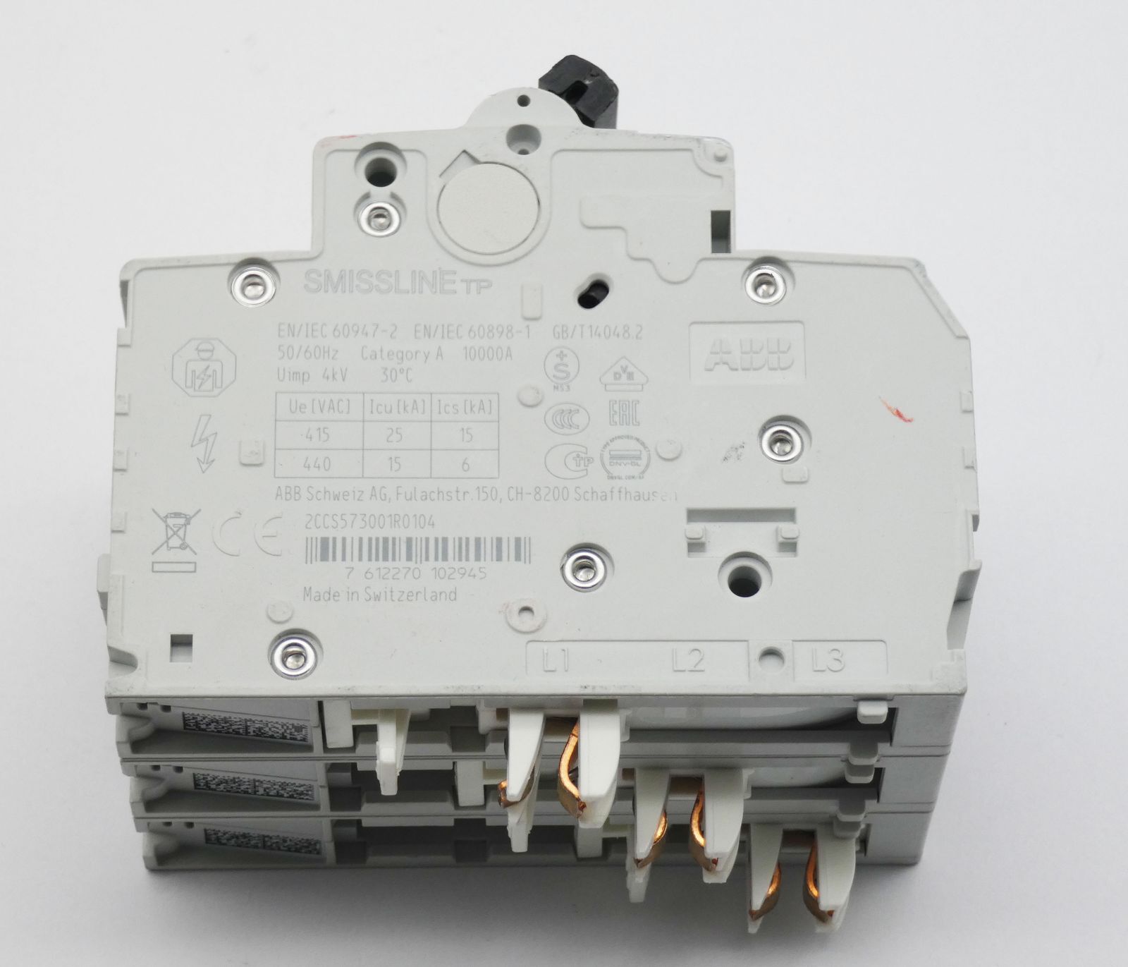 ABB SmissLine S403 M C10 S403MC10 2CCS573001R0104 Circuit Breaker -used-