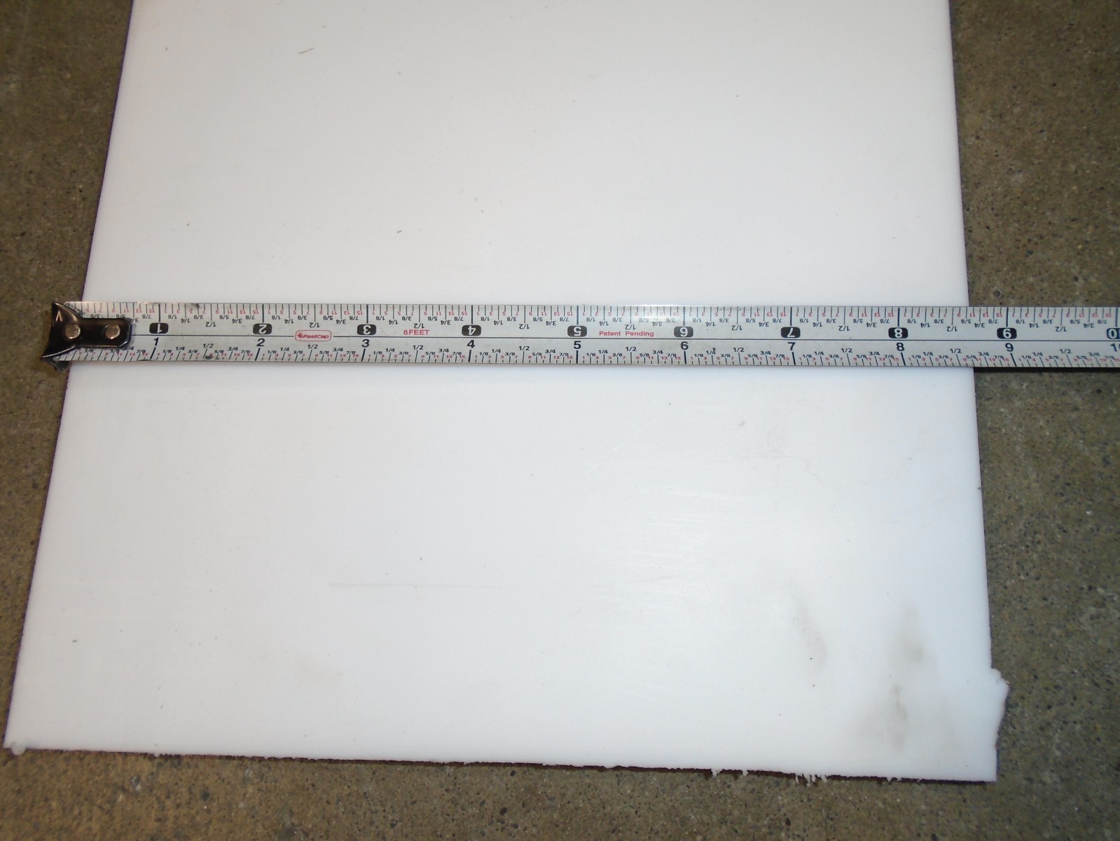 1/4″ TEFLON Flat Sheet Stock Plastic PTFE 1/4″ x 8″ x 60″ OAL