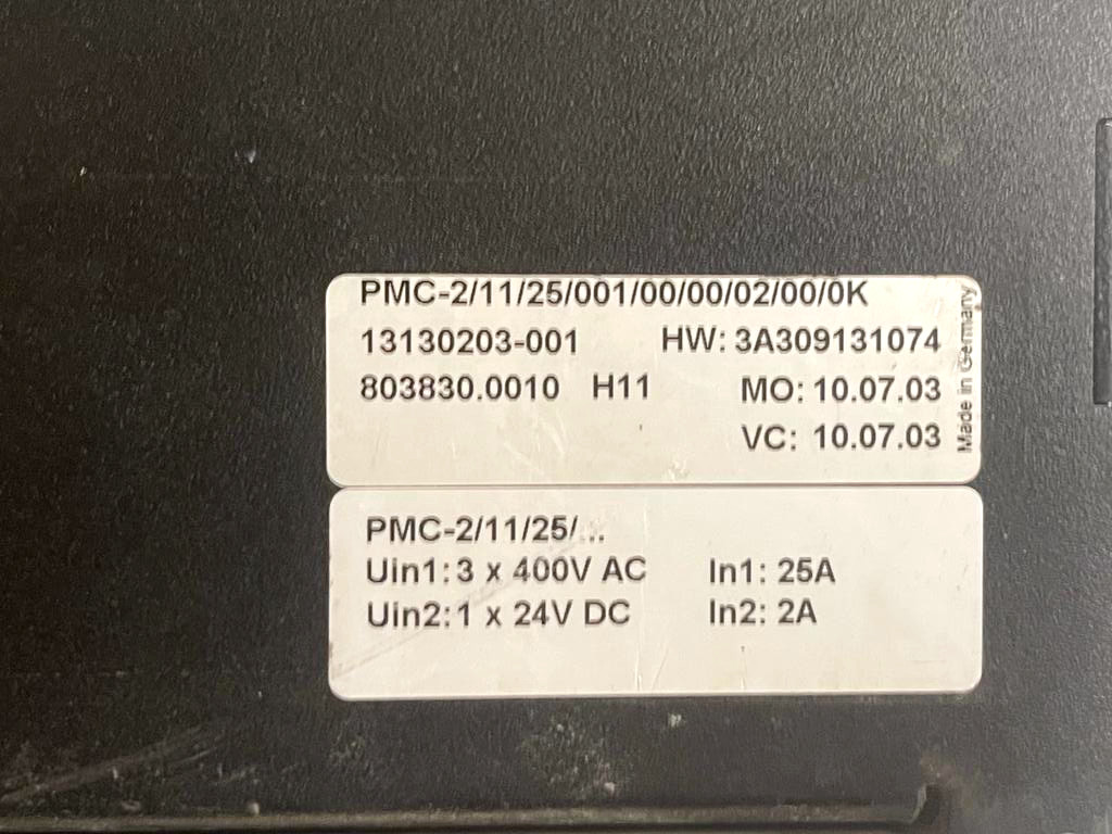 ELAU PMC-2/11/25/001/00/00/02/00/0K Servo Drive Controller PMC-2/11/25/…