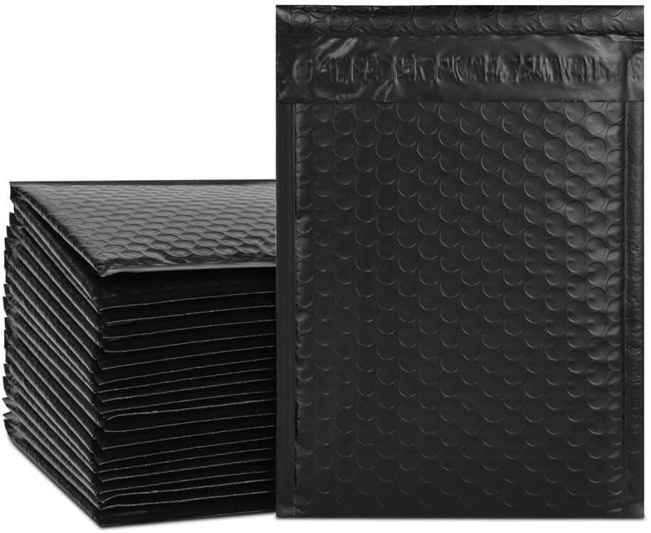 #2 8.5×12 Usable space 8.5″ x 11.Poly Bubble Mailer Padded Envelopes Black color