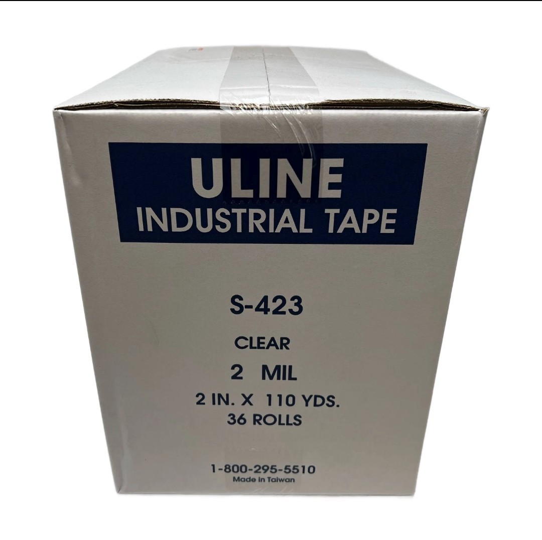 ULINE S-423 2 Mil Packing Tape, 2″ x 110 yds (Case of 36 Rolls)