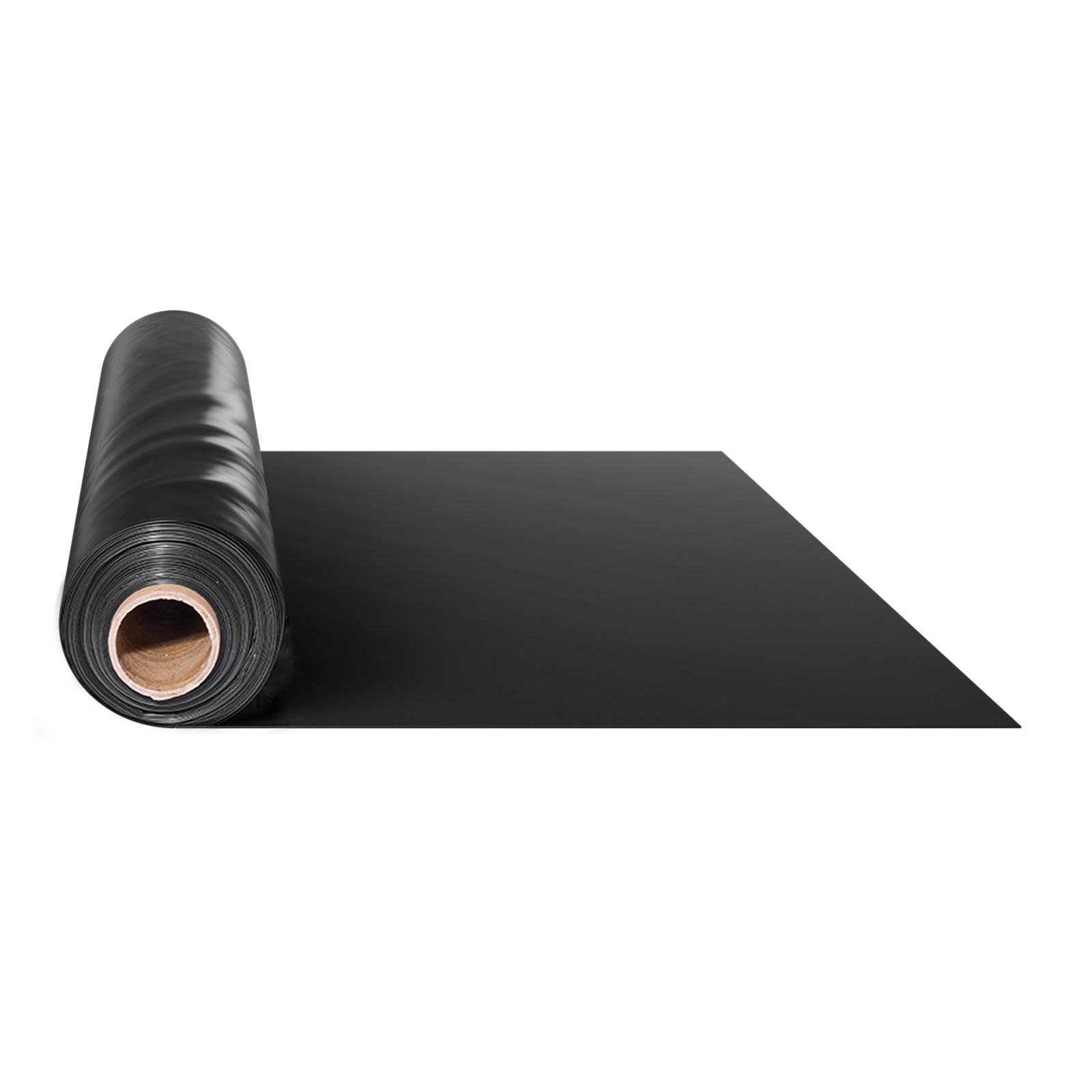 VEVOR 10Mil Plastic Sheeting Roll 20 x 100 FT Heavy Duty Polyethylene Black