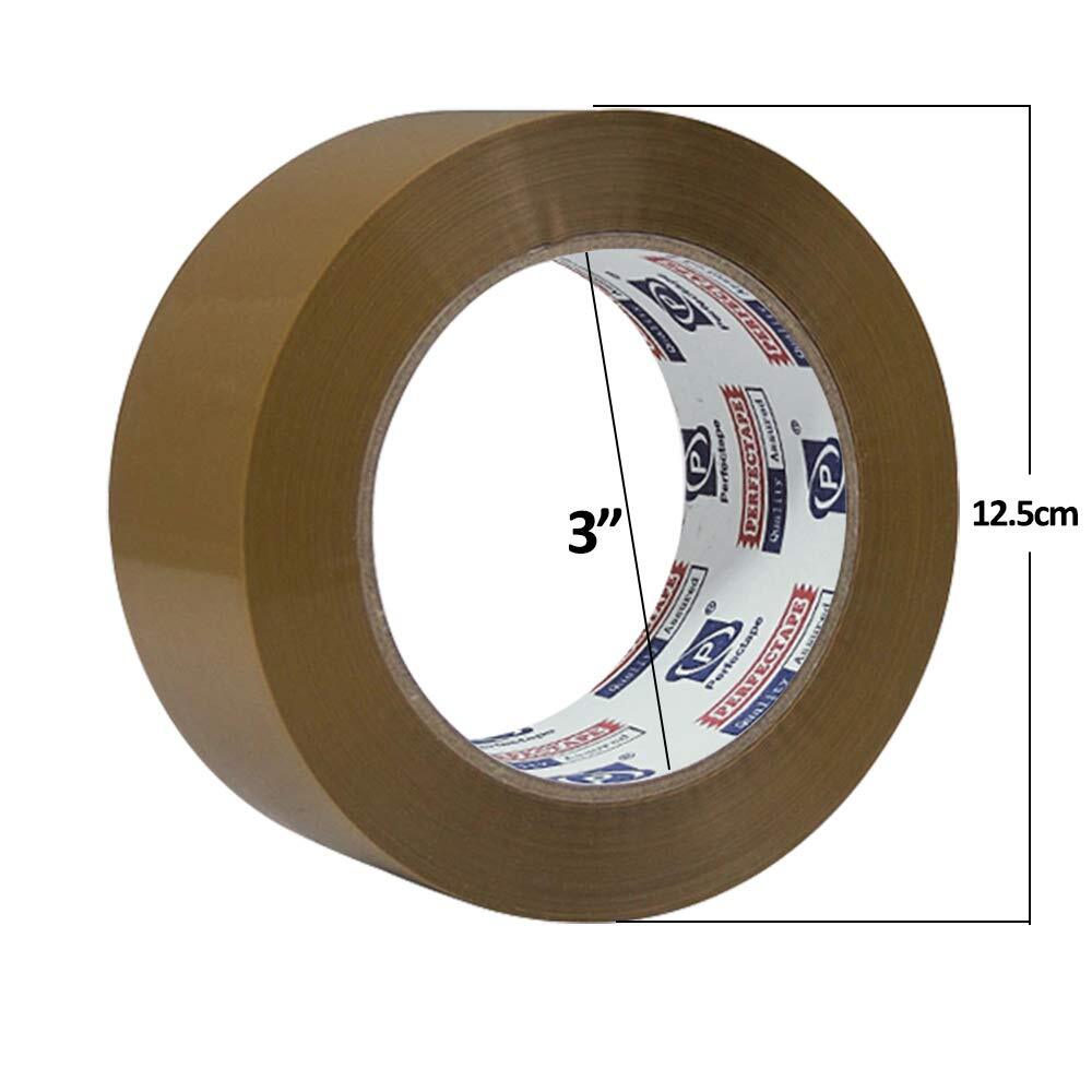 6 Rolls Premium Brown Carton Box Sealing Packing Tape 2.5 Mil Thick 2″x110 yard