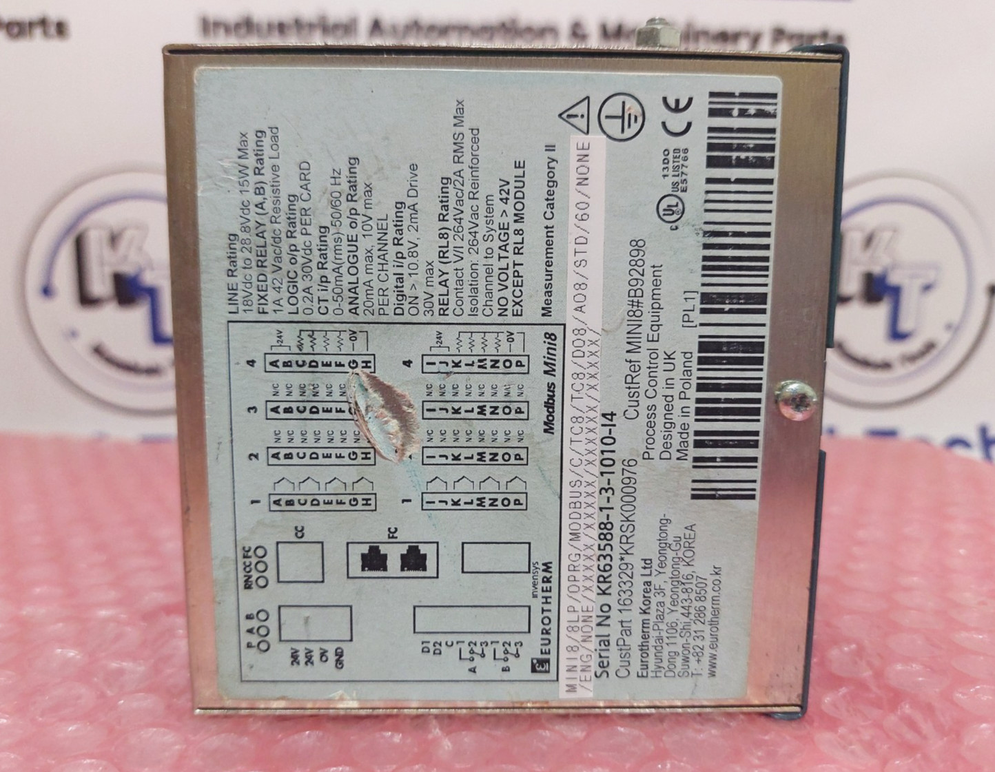 Eurotherm Modbus Mini 8 MINI8/8LP/OPRG/MODBUS/C/TC8/TC8/DO8/STD/60/NONE/ENG/NONE