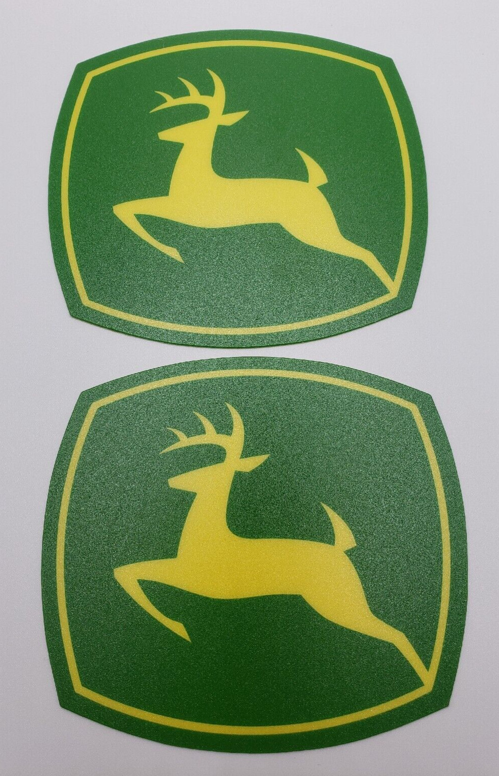 #2 John Deere Vinyl Logo Decal 3 1/4″ X 3 3/4″ Green Yellow Deer Authentic