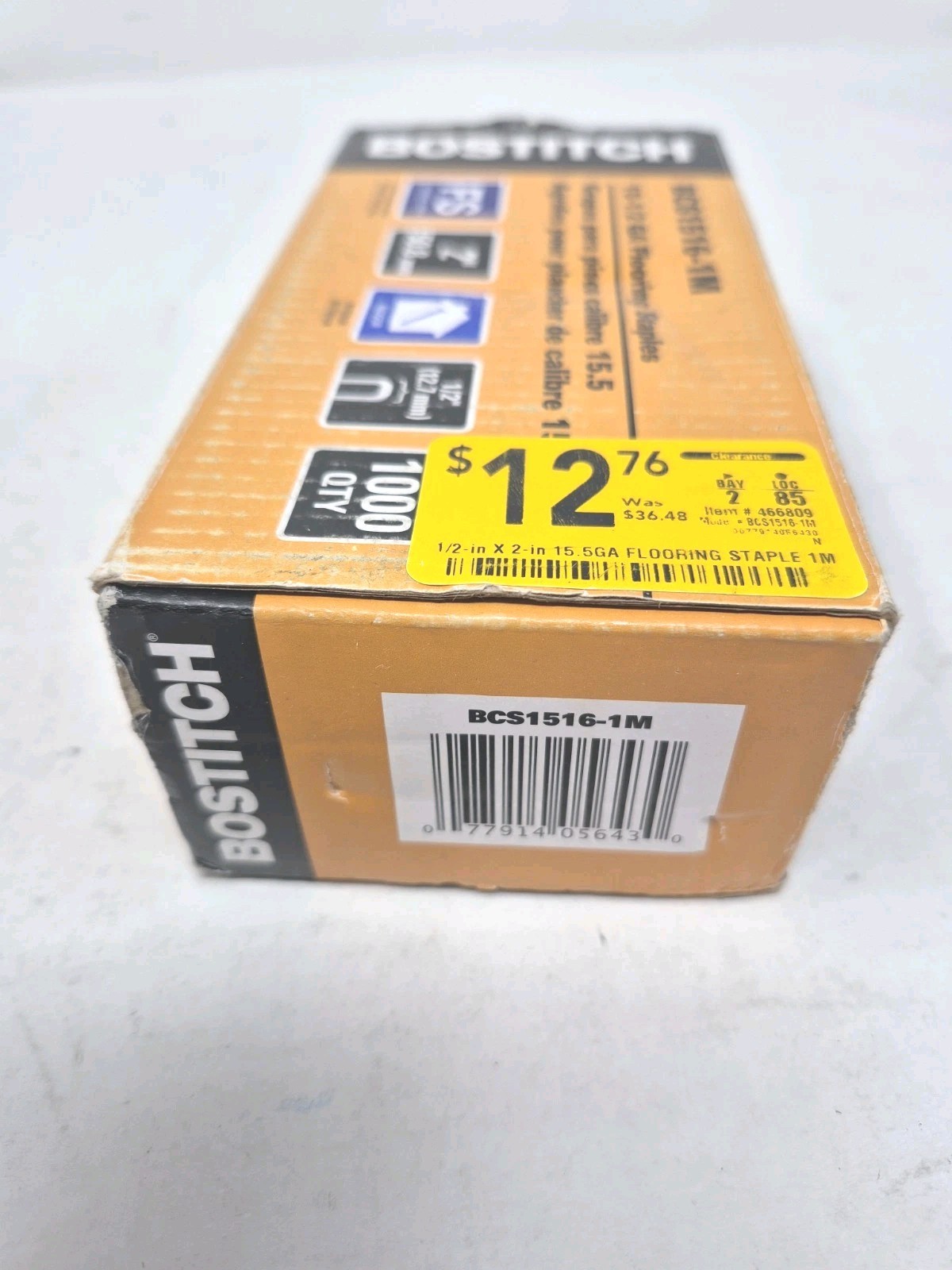Bostitch Flooring Staples BCS1516-1M 15-1/2 Gauge 2″ – 1 Set Missing