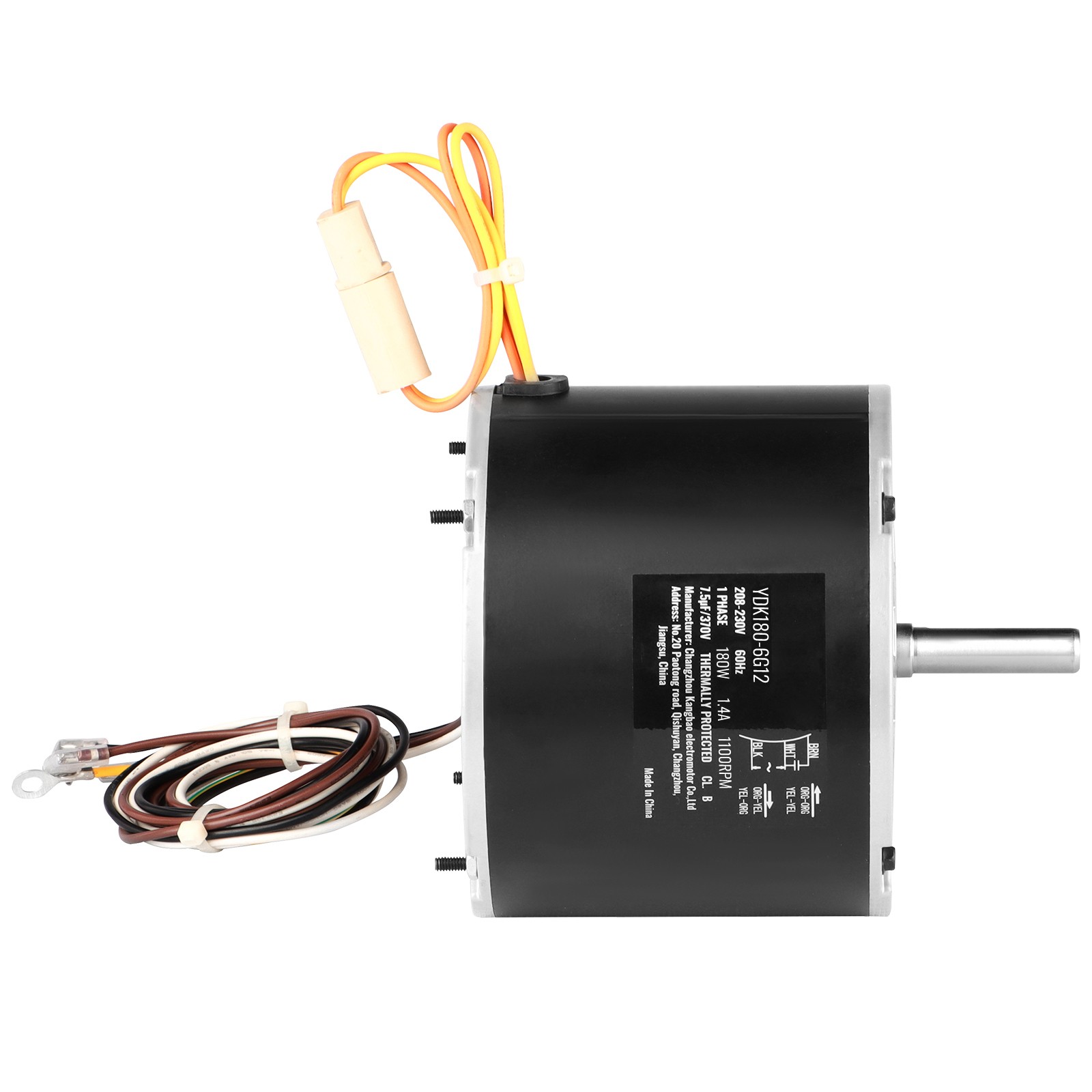 VEVOR Condenser Fan Motor 1/4HP 1100RPM 208-230V 5KCP39EGS070S 5KCP39EGY823S
