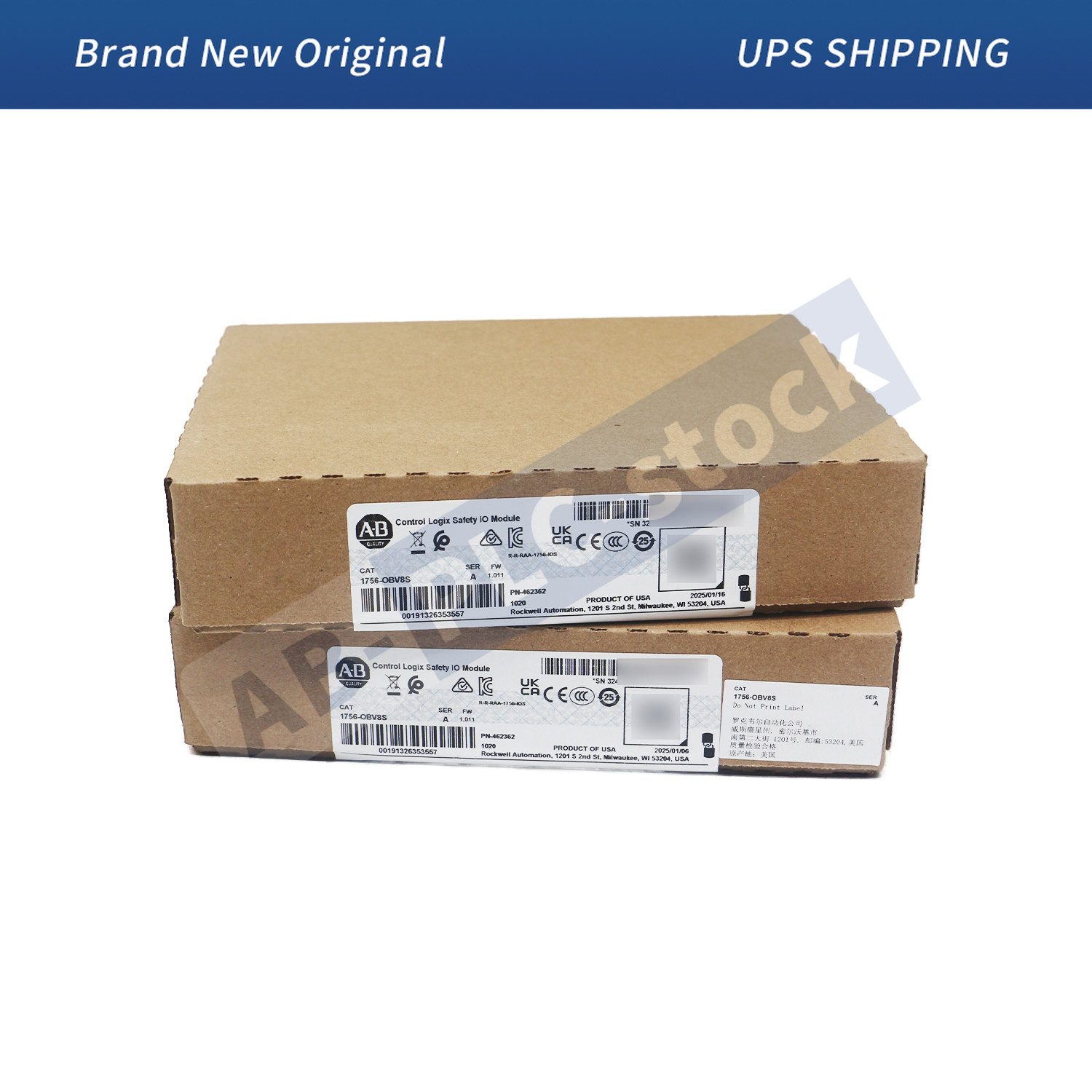 New Sealed 1756-OBV8S Allen Bradley Control Logix Safety IO Module
