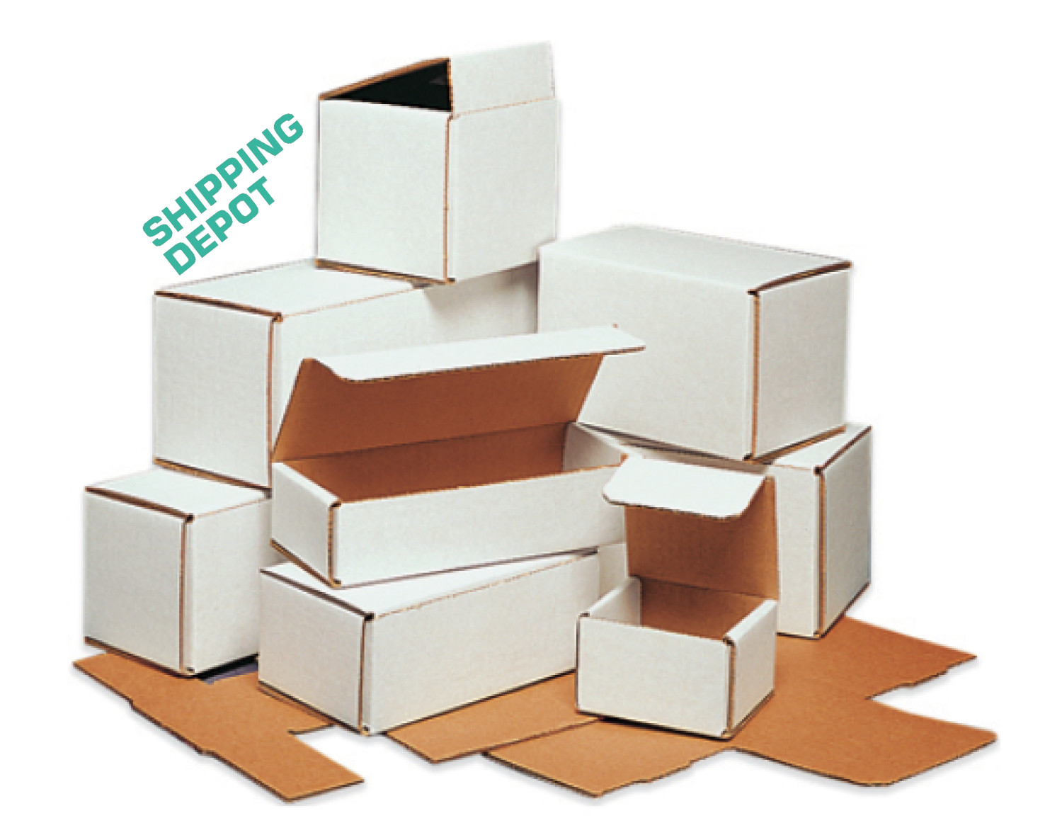1-250 CHOOSE QUANTITY 4x4x3 Corrugated White Mailers Packing Boxes 4″ x 4″ x 3″