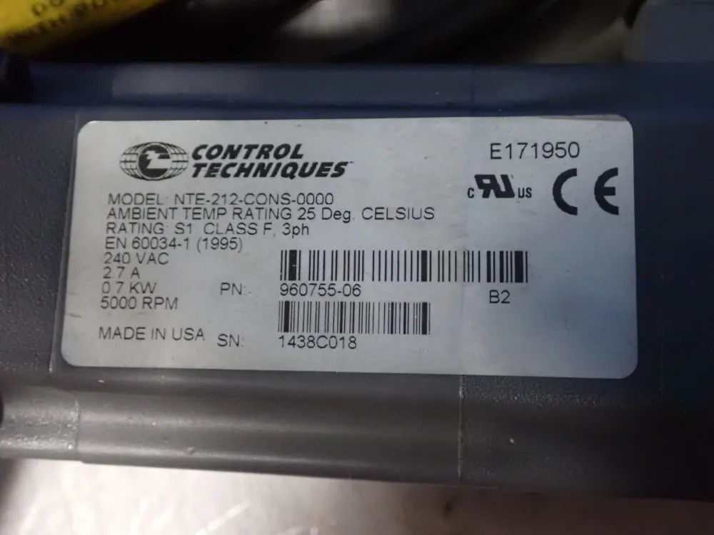 CONTROL TECHNIQUES SERVO MOTOR NTE-212-CONS-0000