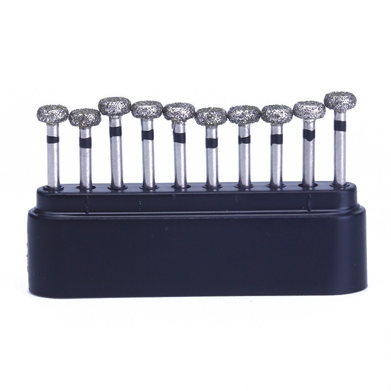 10 pcs Dental High Speed Diamond Burs Circular wheel Super Coarse Diamond Drills