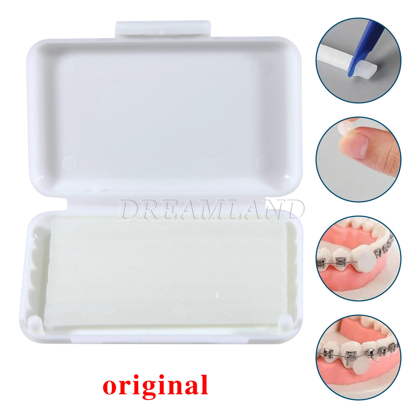 Dental Oral Orthodontics Wax For Braces Gum Irritation 10 Boxes, Unscented