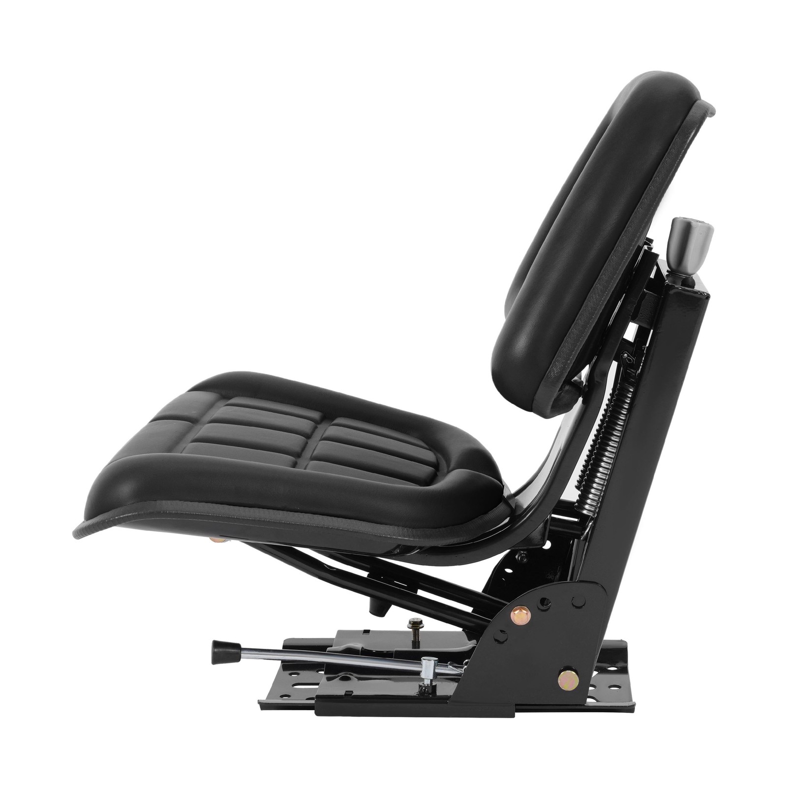 Black Universal Suspension Tractor Seat For John Deere Massey Ferguson Ford
