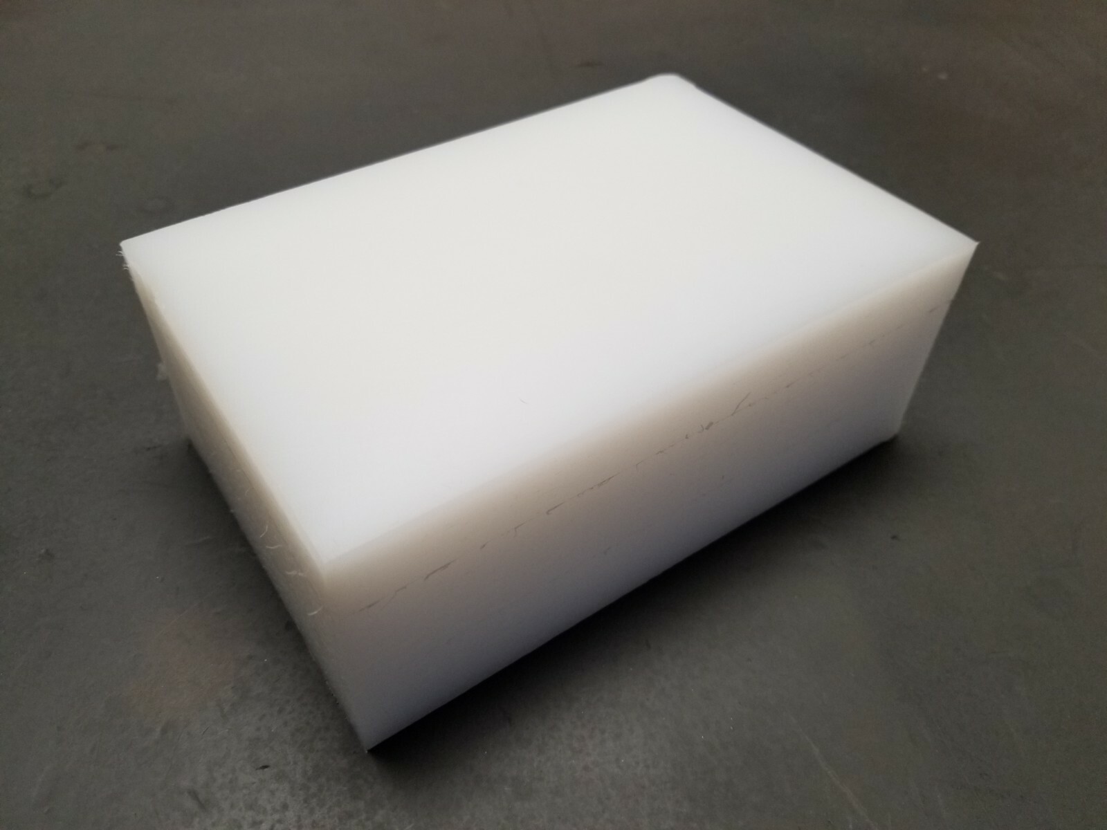 UHMW Polyethylene Plastic CNC Mill Stock 2-1/2” x 5” x 7” (oversized)