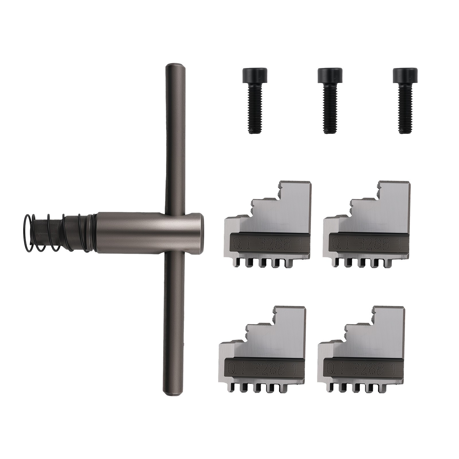 4 Jaw Self Centering Metal Chuck K12-80 80mm for Bench Lathes Plain Back