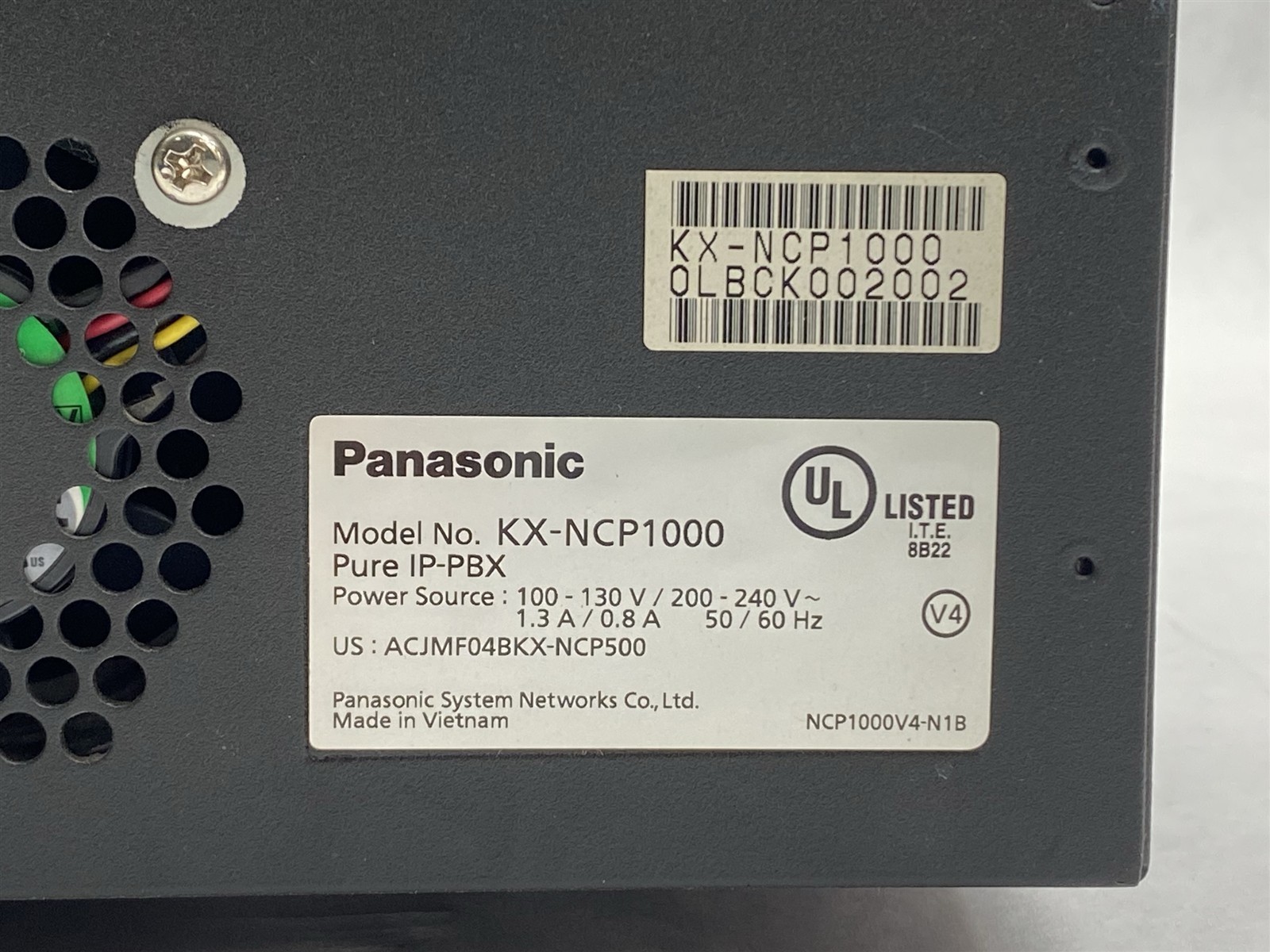 Panasonic KX-NCP1000 Pure IP-PBX Telephone System w/ 4*LCOT4 + DLC16 + IPCMPR