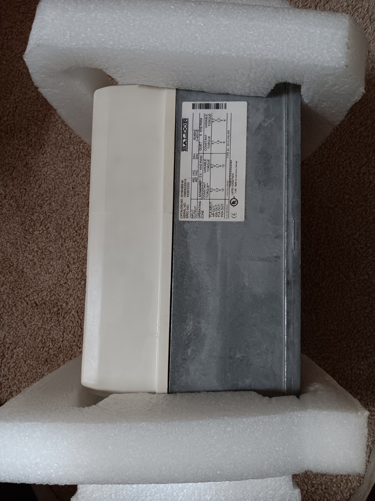 NEW BALDOR ID15H403-W AC VECTOR WASHDOWN DRIVE STILL IN ORIGINAL BOX
