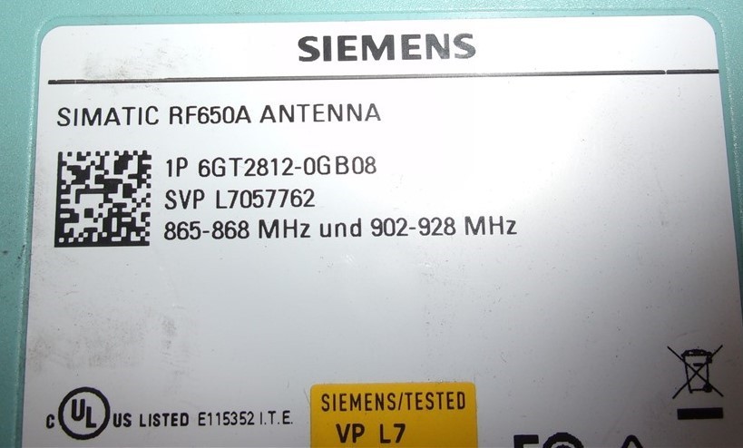 Siemens Simatic RF650R RFID Reader 6GT2811-6AB20-1AA0 SEE NOTES