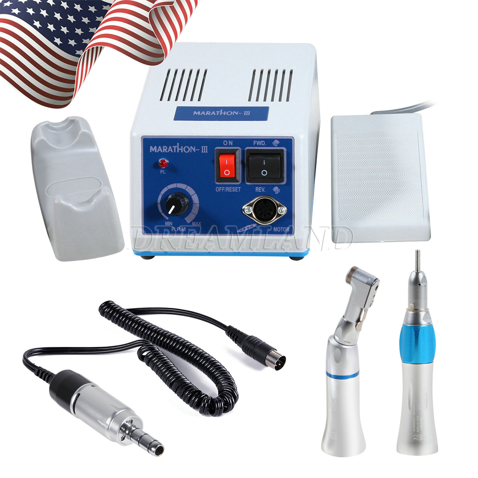 Dental Lab Marathon III Micromotor Polishing N3 / 35K RPM Motor Handpiece