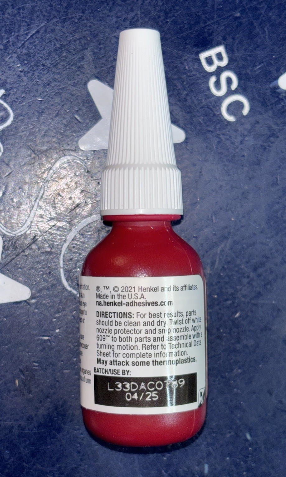 Loctite 609 10mL General Purpose Fast Curing Retaining Compound 135511 60921