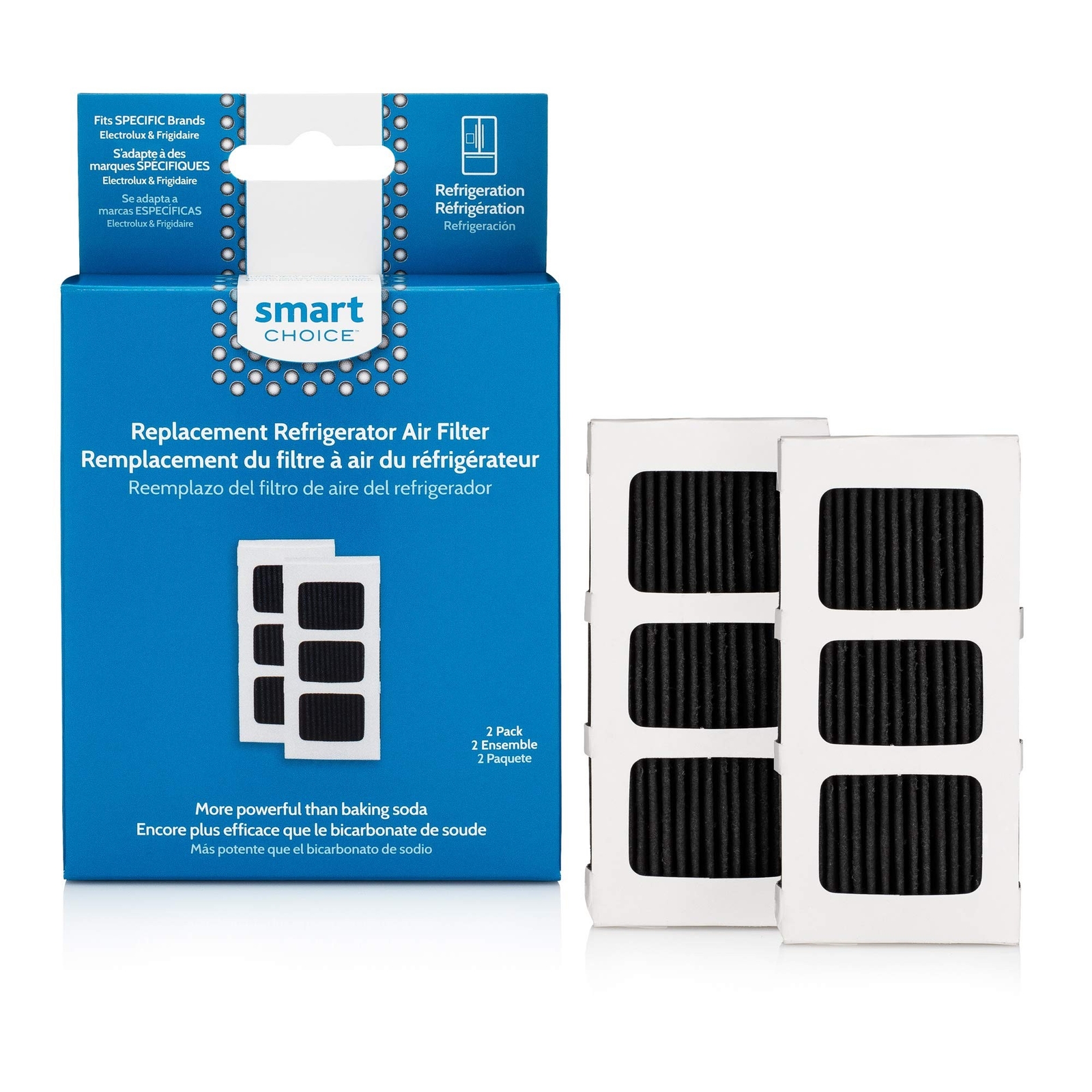 Smart Choice SCPAULTRA2 Refrigerator Air Filter, 3.8″ x 1.8″, 2 Count