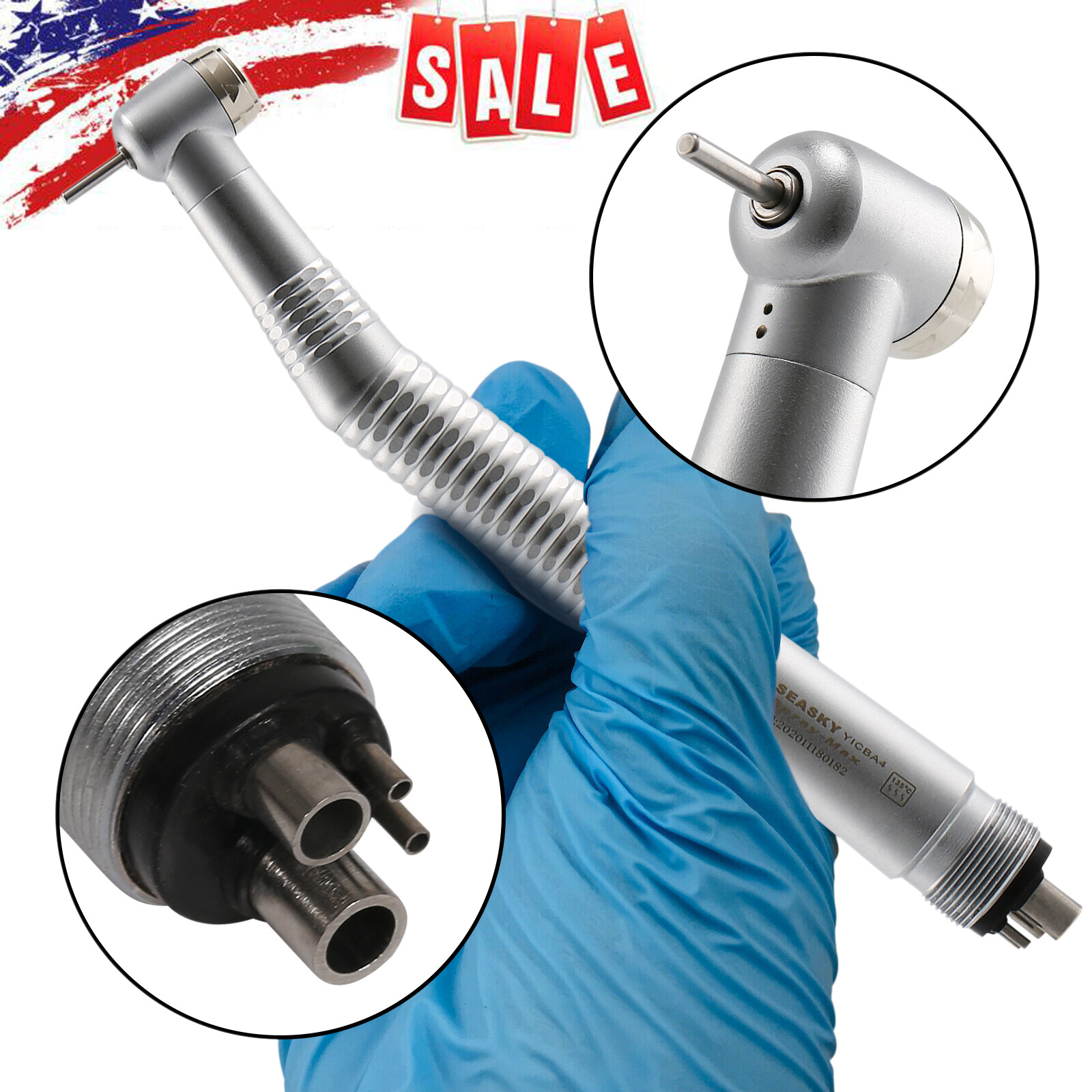 SEASKY NSK Pana Max Dental High Speed Turbine Handpiece Push 4-Hole 1-20*