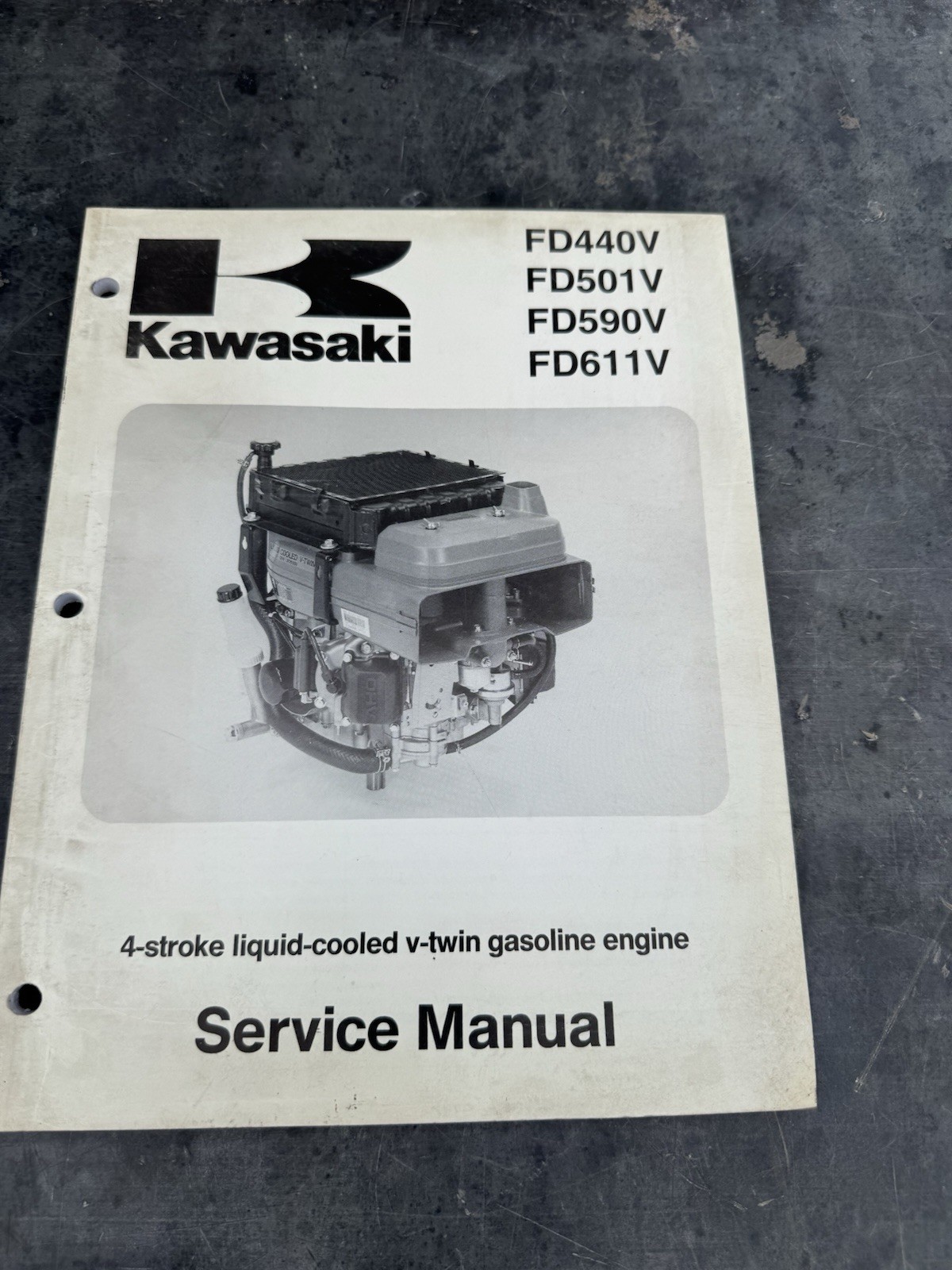 Kawasaki FD440V 4-Stroke Liquid-Cooled V-Twin Gasoline Engine Workshop Manual