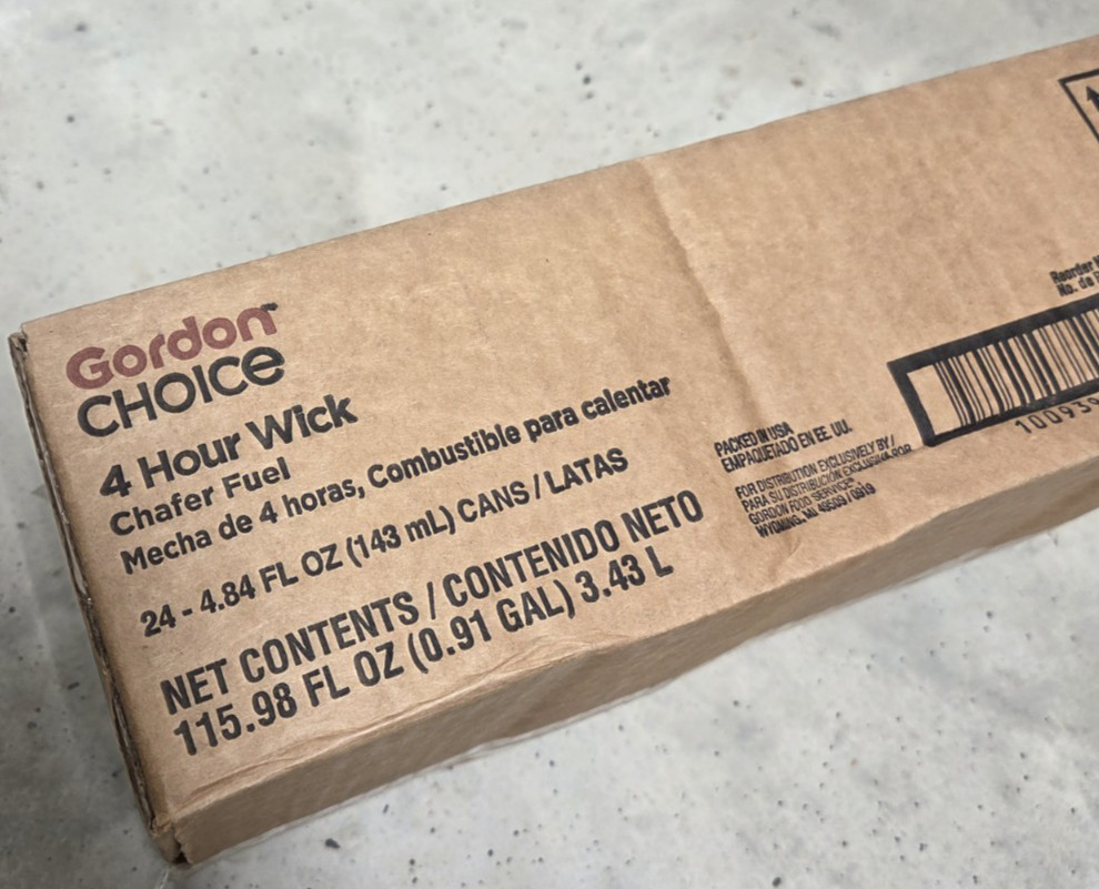 Gordon Choice 4 Hour Wick Chafer Fuel – 24 Count / Full Case