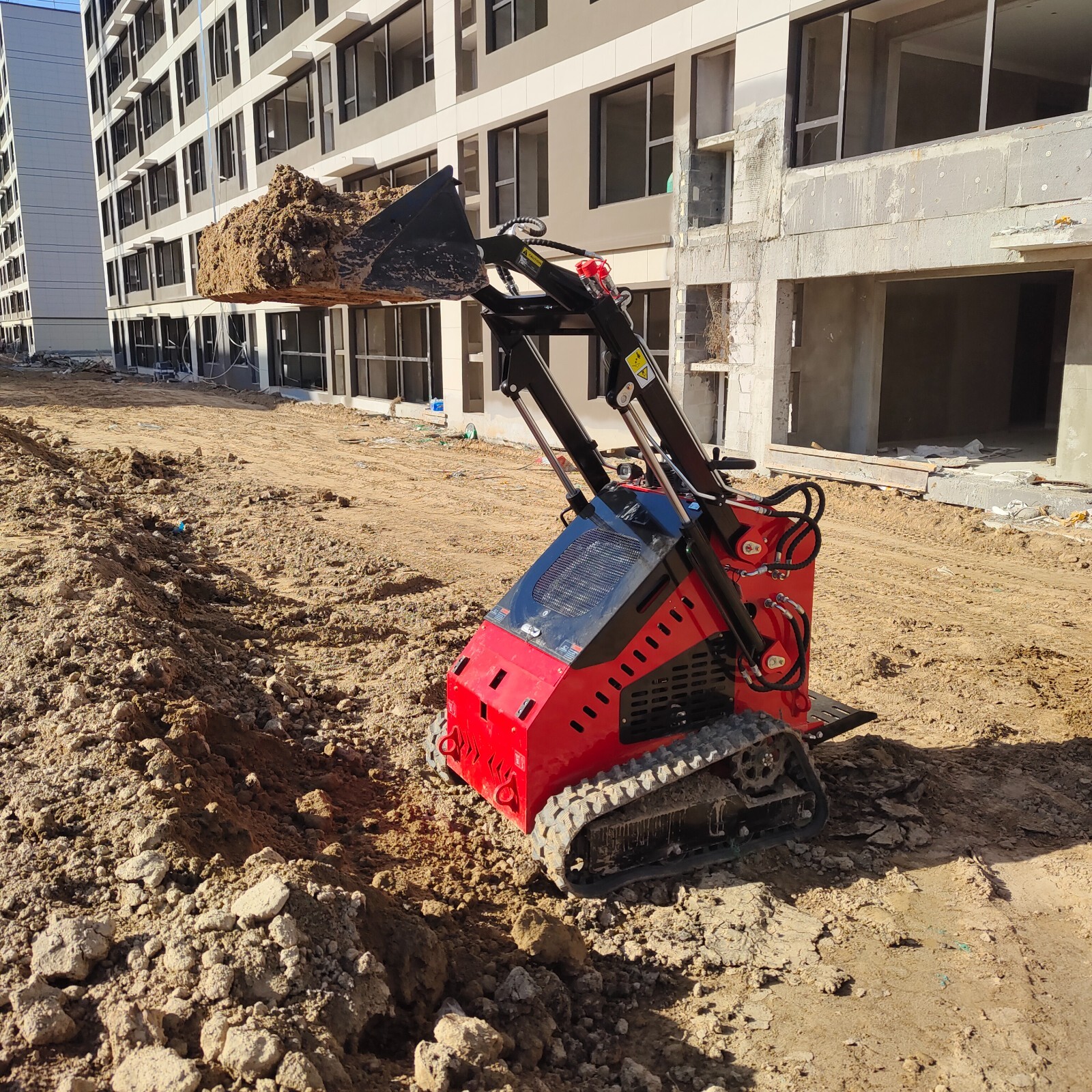 2025 Mini Crawler Track Skid Steer Loader B&S 13.5HP EPA Gas Vertical