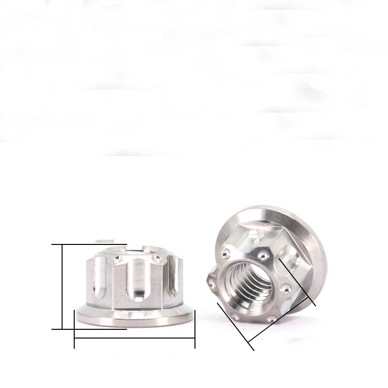 M5 M6 M8 M10 M12 Titanium Flange Fancy Nuts Rear Axle Modification Locking Nut