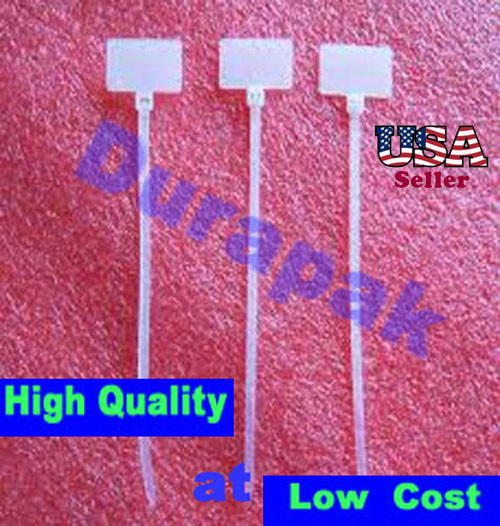 800 8.3″ 18 Lbs Natural Overhead Marker Wire Cable Zip Ties Secure Fastening