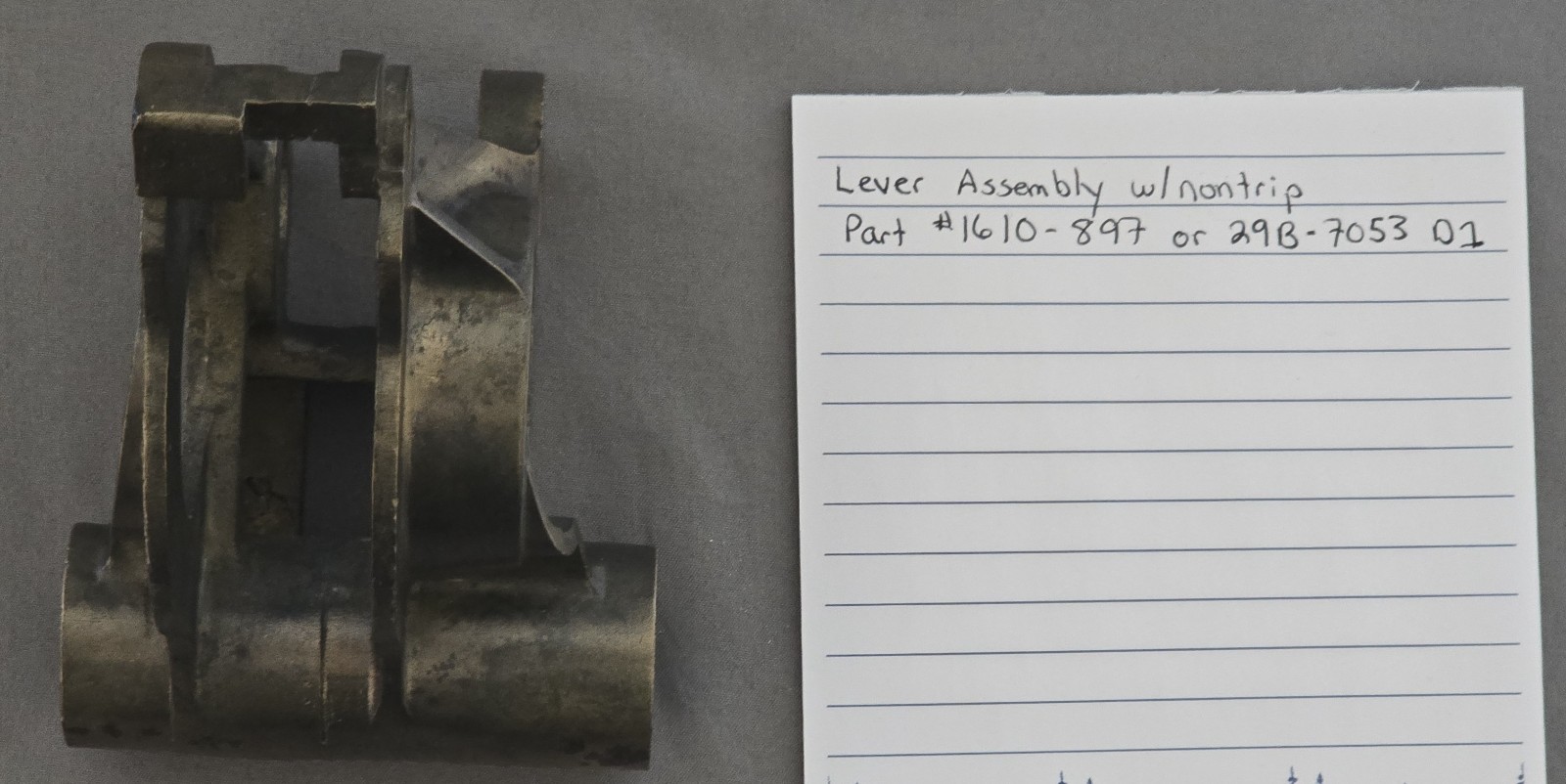 Westinghouse Lever Assembly w/Nontrip Part #1610-897 or 29B-7053 D1 Brand New