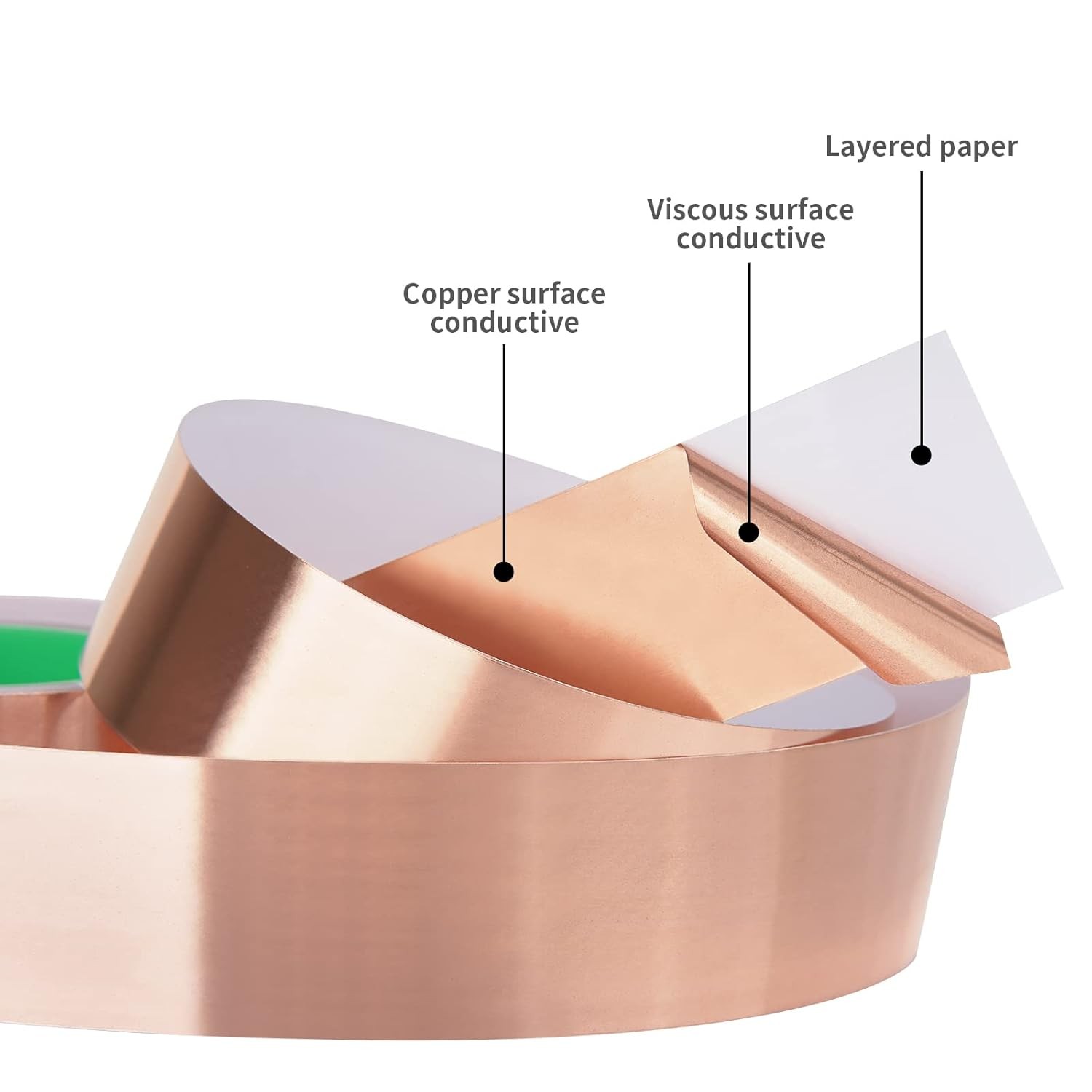 Copper Foil Tape 2in x 33ft Conductive Adhesive EMI Shielding Grounding