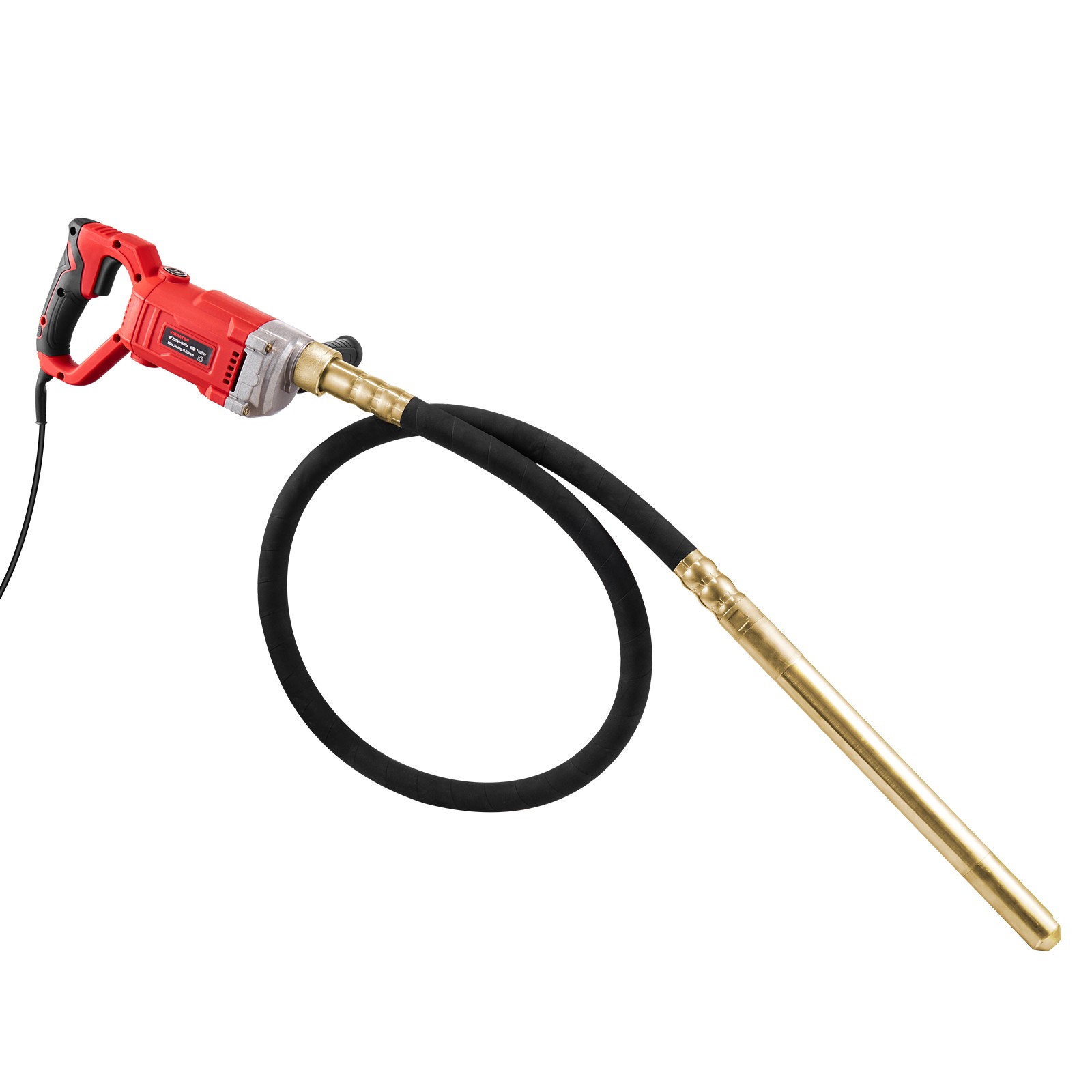 VEVOR Handheld Electric Concrete Vibrator 800W 6.6 feet Shaft Air Bubble Remover