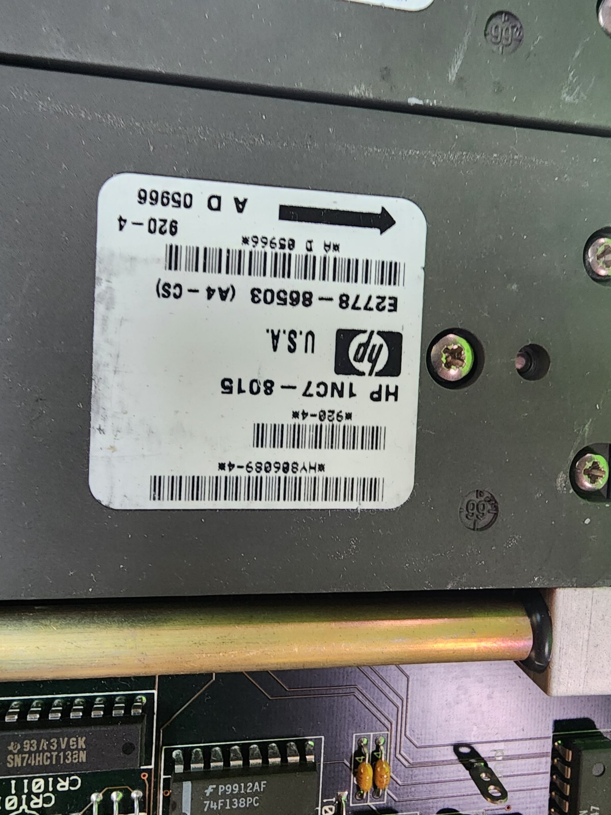HP/ Agilent 83000 E2770-66501P PCB Board- With 8each – 8mb Modules E2778- 86502