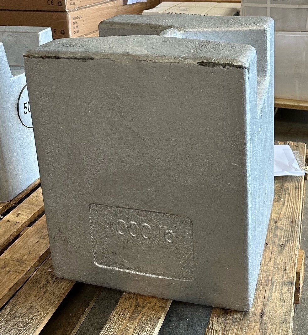 1000 LB CAST IRON CALIBRATION WEIGHT
