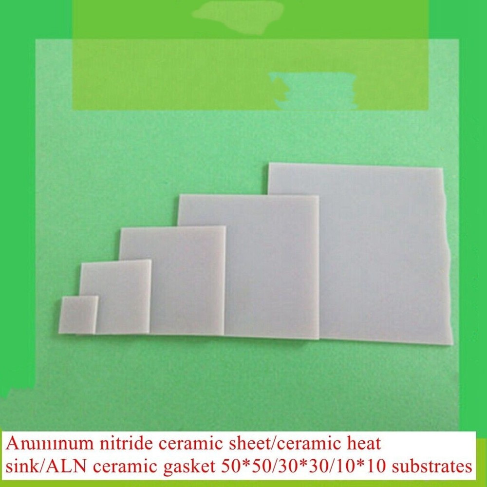 1Pc Aluminum Nitride Ceramic Sheet Heat Sink Pads ALN Ceramic Gasket