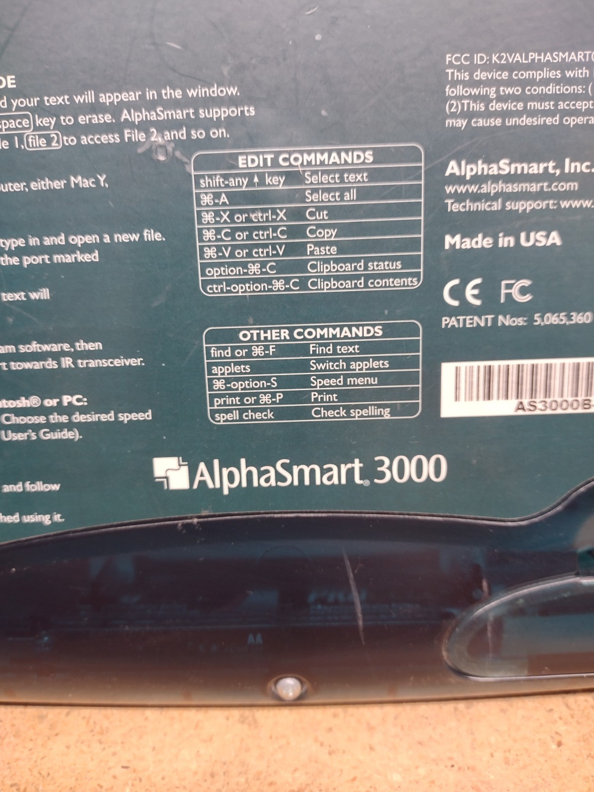 AlphaSmart 3000 Portable Digital Word Processor Typewriter