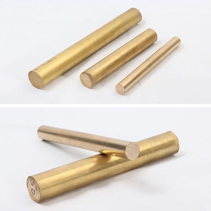 H59 Brass Metal Round Bar Rod Solid, Ø 3mm – 120mm , 100/150/200/250/300mm Long