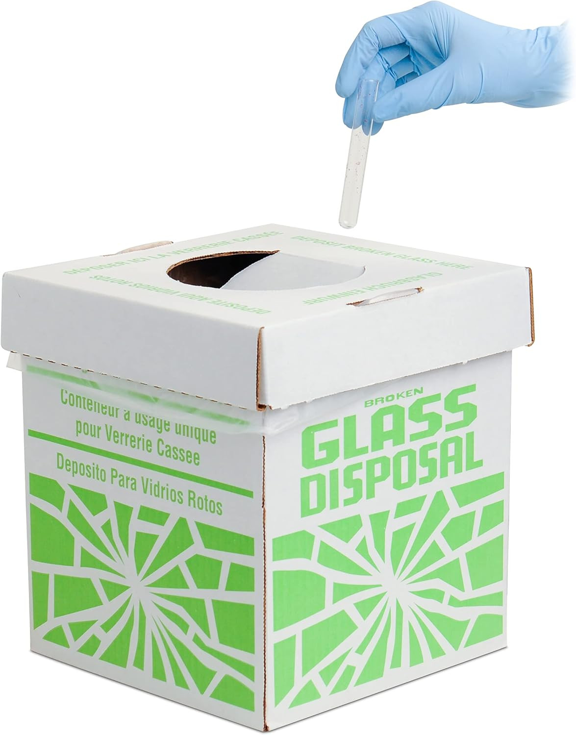SP Bel-Art Cardboard Disposal Cartons for Glass 8 X 8 X 10 Inches – Safe Trash C