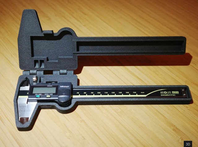 Digital Caliper Case for Mitutoyo 6 Inch Caliper With No Thumb Wheel CASE ONLY