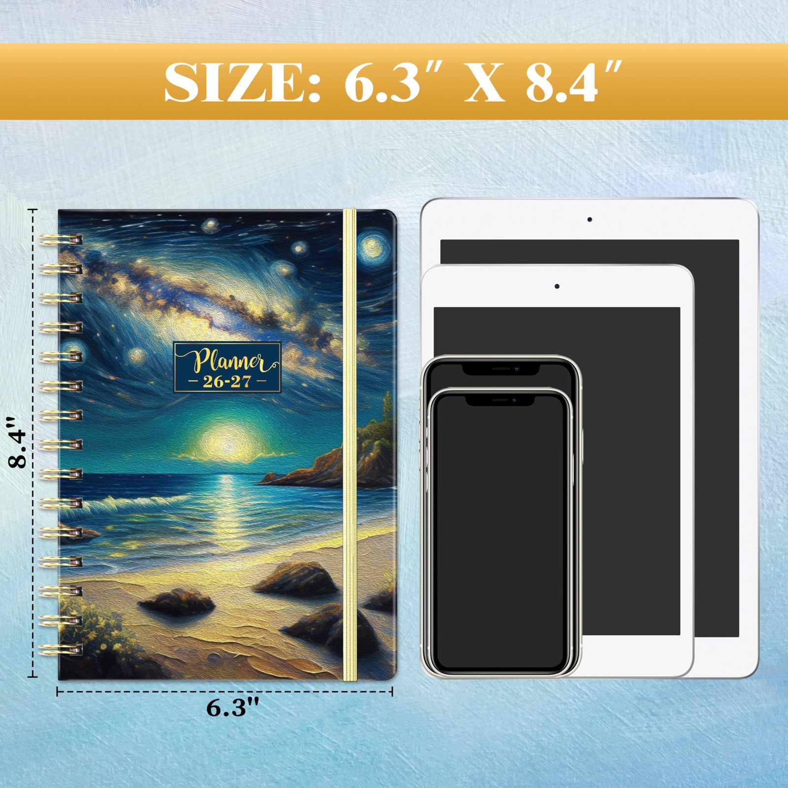 2026-2027 Planner – 8.4″x 6.3″ Planner Weekly and Monthly 2026-2027, from JUL…