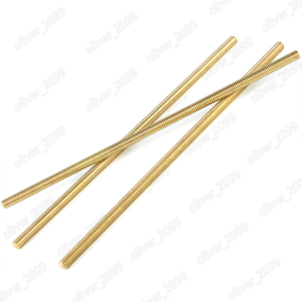 M2 M3 M4 M5 M6 M8 M10 M12 M16 M20 Brass Threaded Rods Metric Thread Stud Bolts