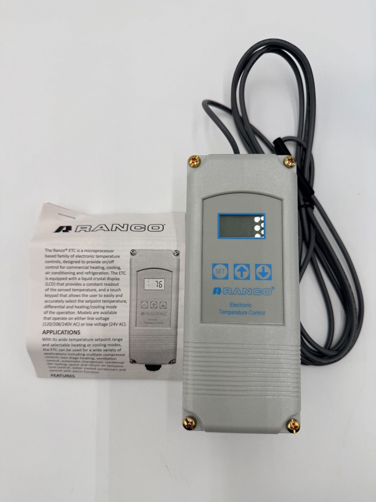RANCO ETC -211020-000 DUAL STAGE,120AC-208/240V AC-SOFTWARE VERSION-3