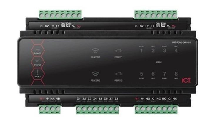 ICT Protege DIN Rail 2 Door Expander PRT-RDM2-DIN-485 USED – Working