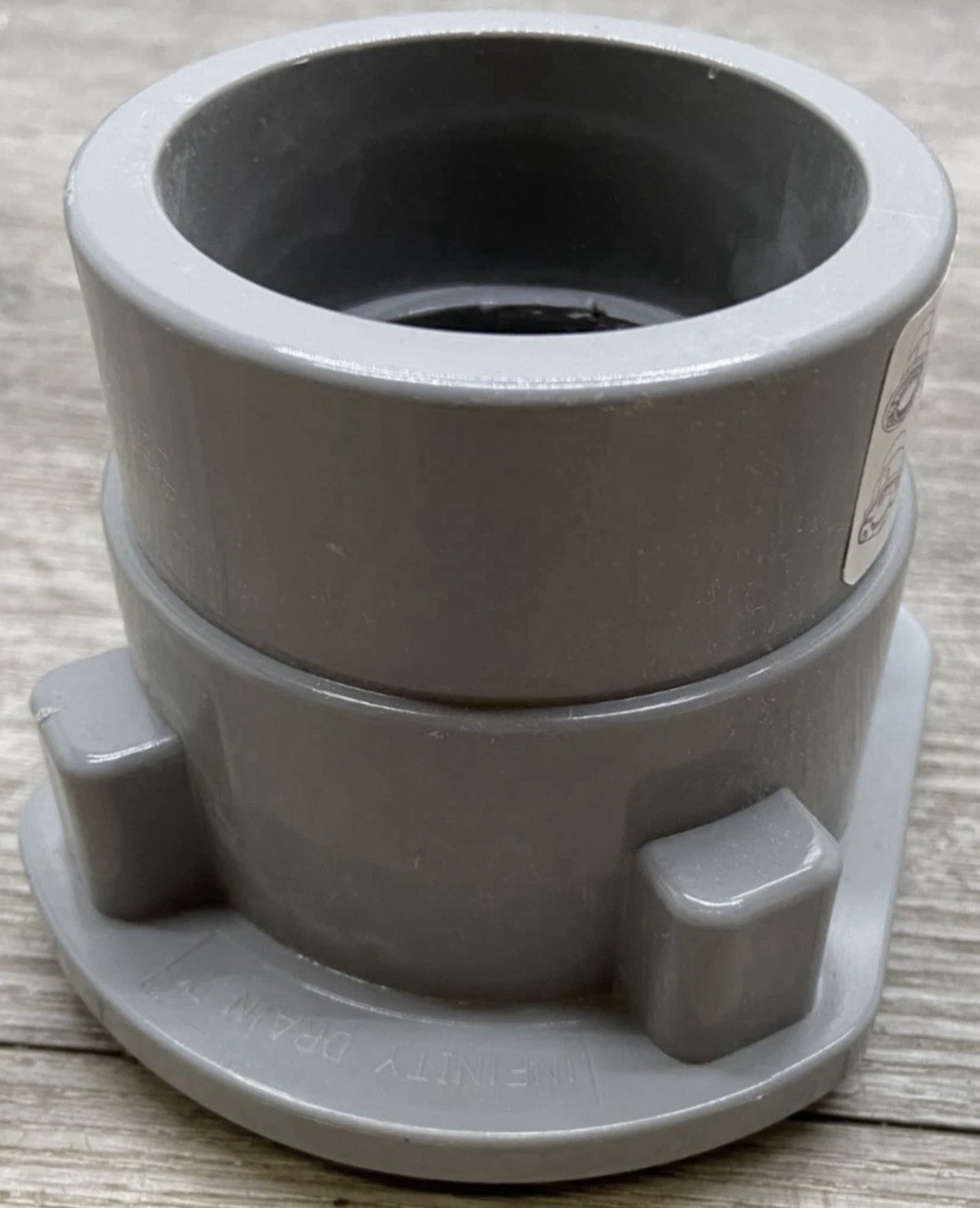 Infinity Drain CDP 22 Clamp Down Drain PVC Throat 2” Outlet Gray